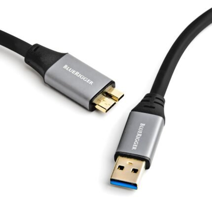 BlueRigger SuperSpeed USB 3.0 (Type A Male to Micro-B) Cable