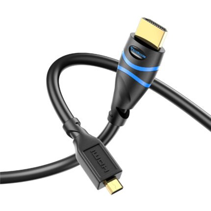 Micro HDMI to HDMI Cable – High Speed, Ethernet Support