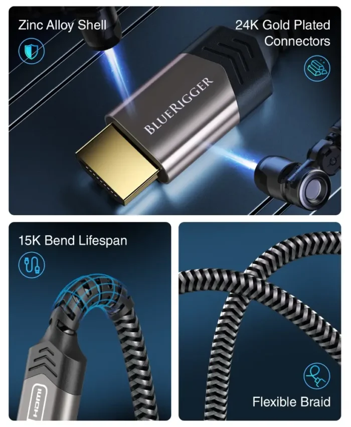Braided HDMI Cable 4K A+ (3)