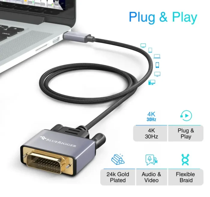 USB-C to DVI Cable A+ (10)