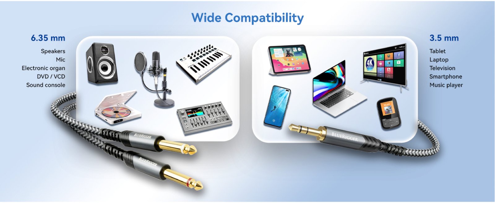 3.5MM TO 2PORT 6.35MM 6FT-04